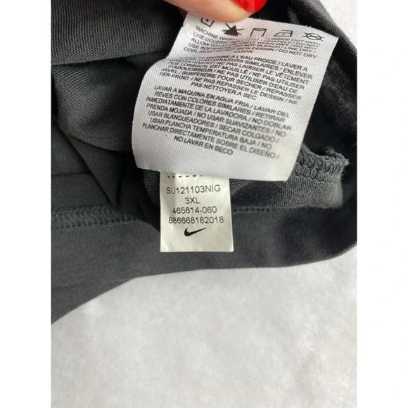 Nike Lebron James Orbis Non Sufficit Lion Tee Shirt Size 3XL Gray - Picture 4 of 11